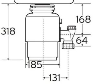 טוחן אשפה InSinkErator דגם ISE 66 כ”ס 0.75