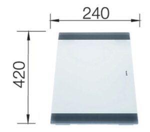 משטח חיתוך מזכוכית מחוסמת 42 ס”מ * 24 ס”מ לסדרת זירוקס